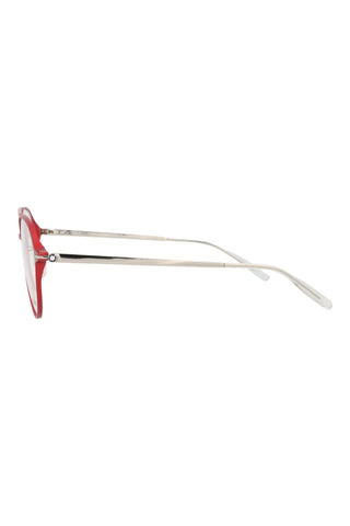 Montblanc MB0195O Semimatte Red Eyeglasses-AmbrogioShoes