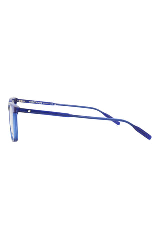 Montblanc MB0197O Transparent Ink Blue Eyeglasses-AmbrogioShoes