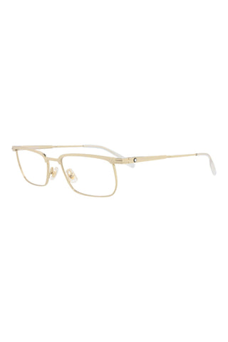 Montblanc MB0219O Light Gold Eyeglasses-AmbrogioShoes