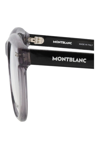 Montblanc MB0229O Transparent Grey Eyeglasses-AmbrogioShoes