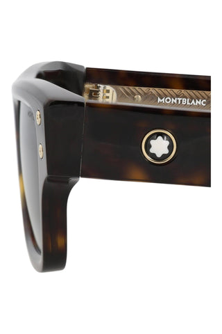Montblanc MB0253S DARK HAVANA Sunglasses-AmbrogioShoes