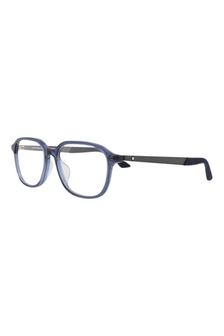 Montblanc MB0335OA TRANSPARENT BLUE Eyeglasses-AmbrogioShoes