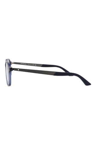 Montblanc MB0335OA TRANSPARENT BLUE Eyeglasses-AmbrogioShoes