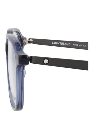 Montblanc MB0335OA TRANSPARENT BLUE Eyeglasses-AmbrogioShoes