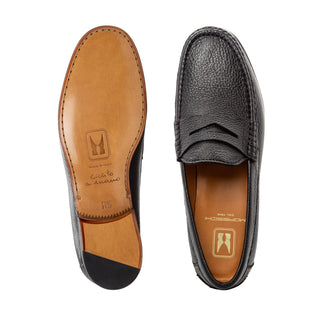 Moreschi Calvi Deer Skin Penny Loafer-AmbrogioShoes