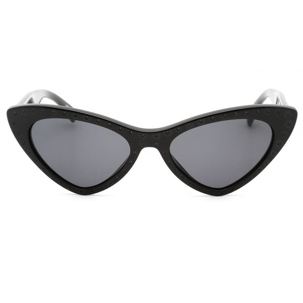 Moschino MOS006/S Sunglasses BLK GOLD B/GREY-AmbrogioShoes
