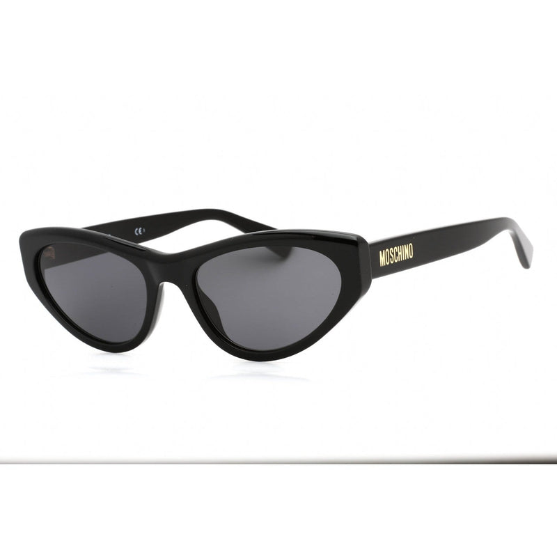 Moschino MOS077/S Sunglasses BLACK / GREY-AmbrogioShoes