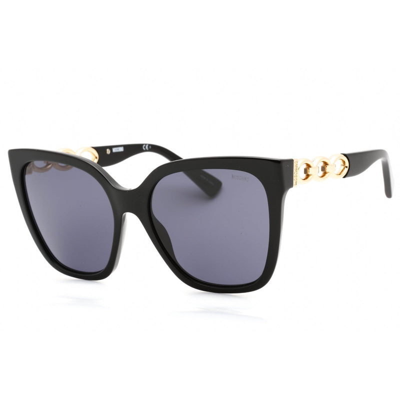 Moschino MOS098/S Sunglasses BLACK/GREY Women's-AmbrogioShoes