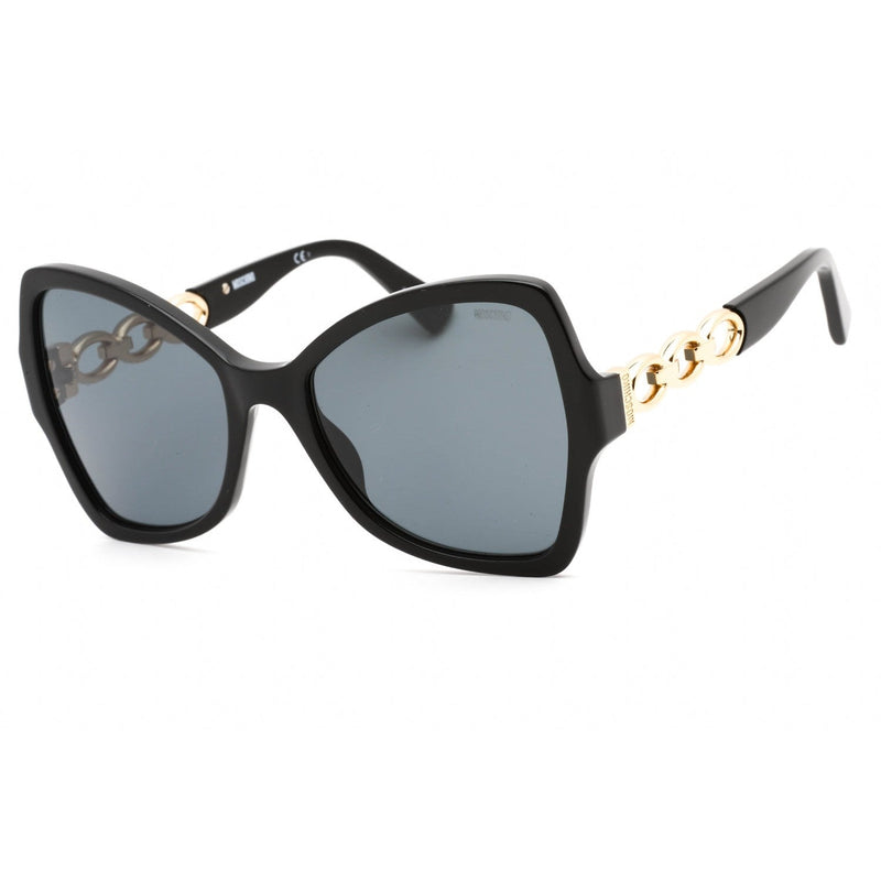 Moschino MOS099/S Sunglasses BLACK/GREY Women's-AmbrogioShoes