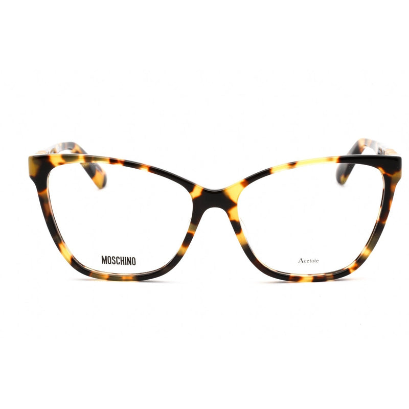 Moschino MOS588 Eyeglasses YELLOW HAVANA / Clear demo lens-AmbrogioShoes