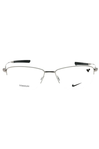 Nike NIKE 6045 Eyeglasses Gunmetal/Clear demo lens-AmbrogioShoes