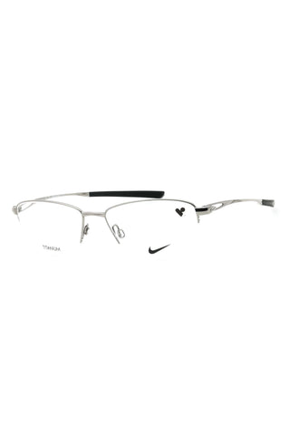 Nike NIKE 6045 Eyeglasses Gunmetal/Clear demo lens-AmbrogioShoes