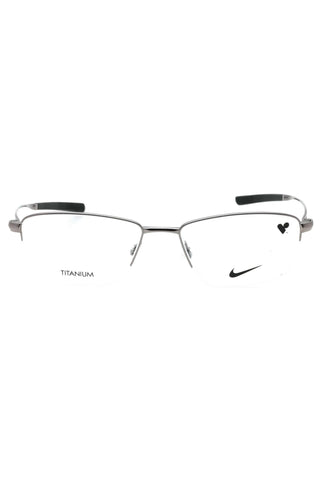 Nike NIKE 6045 Eyeglasses Gunmetal/Clear demo lens-AmbrogioShoes