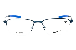 Nike NIKE 6045 Eyeglasses Satin Navy/Clear demo lens-AmbrogioShoes