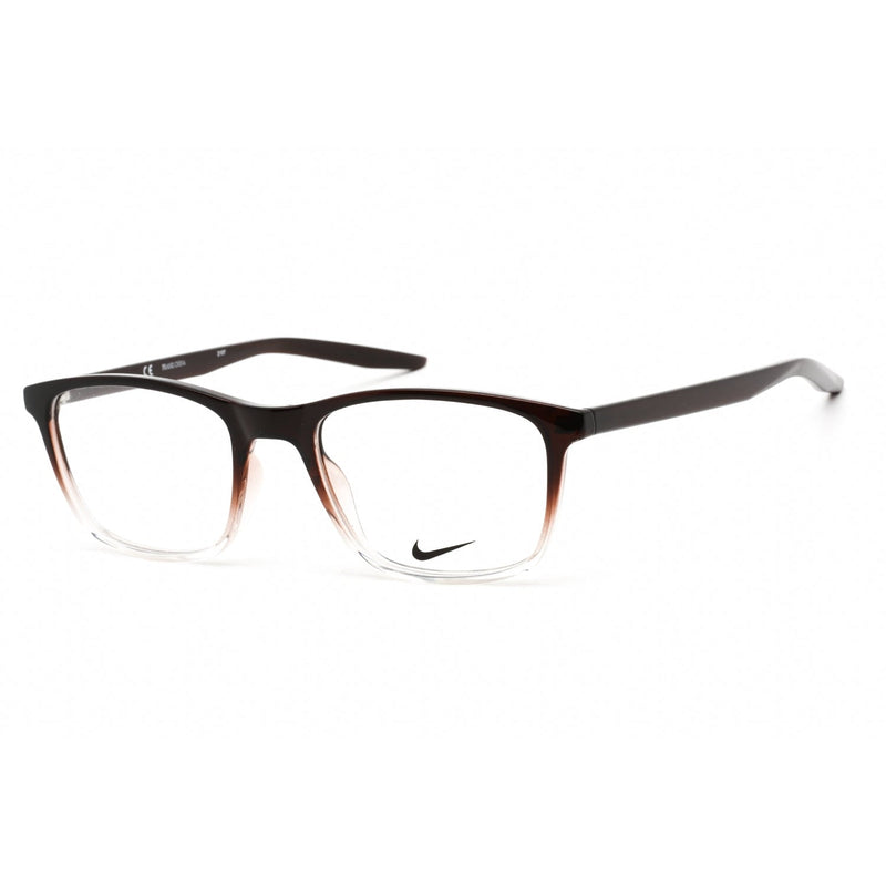 Nike NIKE 7129 Eyeglasses BROWN BASALT/CLEAR FADE/Clear demo lens-AmbrogioShoes