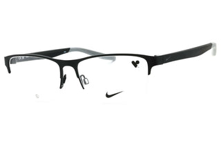 Nike NIKE 8153 Eyeglasses SATIN BLACK/MATTE BLACK/Clear demo lens-AmbrogioShoes