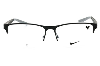 Nike NIKE 8153 Eyeglasses SATIN BLACK/MATTE BLACK/Clear demo lens-AmbrogioShoes