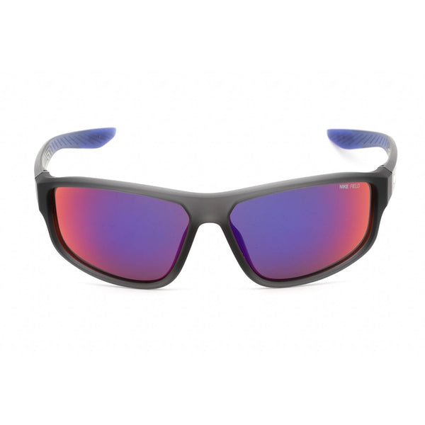 Nike NIKE BRAZEN FUEL E DJ0804 Sunglasses Matte Dark Grey / Field Tint Red fade Unisex-AmbrogioShoes