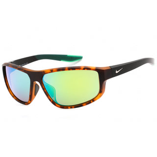 Nike NIKE BRAZEN FUEL M DJ0803 Sunglasses Matte Tortoise / Green Mirror-AmbrogioShoes