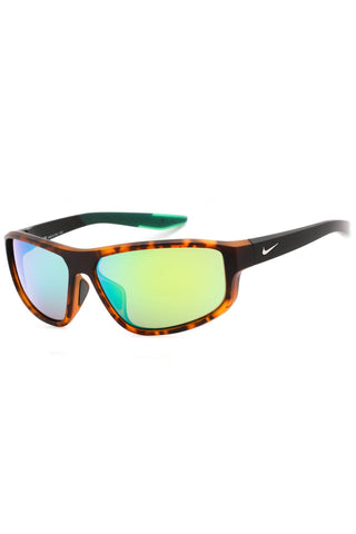 Nike NIKE BRAZEN FUEL M DJ0803 Sunglasses Matte Tortoise / Green Mirror-AmbrogioShoes