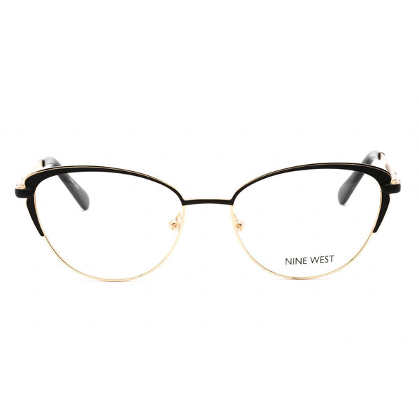 Nine West NW1104 Eyeglasses BLACK/GOLD/Clear demo lens-AmbrogioShoes