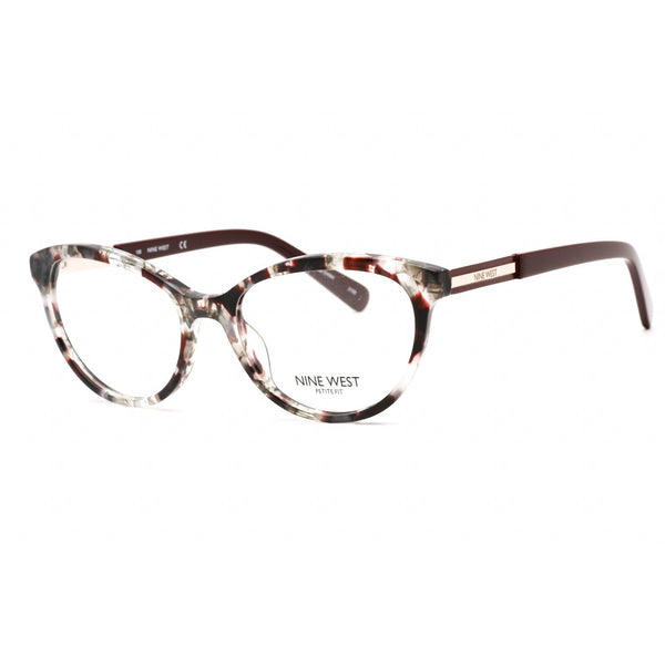 Nine West NW5185 Eyeglasses BURGUNDY PEARLIZED TORTOISE/Clear demo lens-AmbrogioShoes