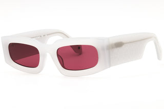 Off White CARY acetate Rectangular Unisex's Sunglasses-AmbrogioShoes