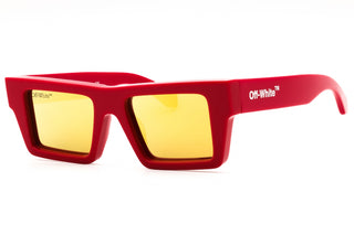 Off White NASSAU plastic Rectangular Unisex's Sunglasses-AmbrogioShoes