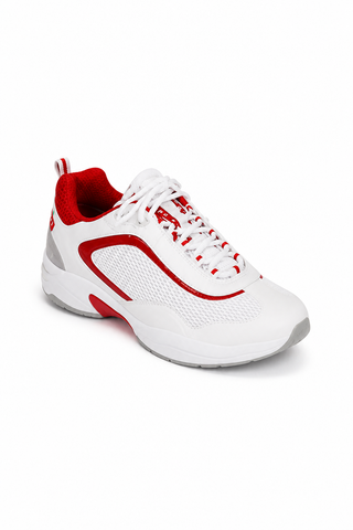 PRADA Luna Rossa Men's Sneaker Men's Designer Shoes LUE001 White/Red (LRM01)-AmbrogioShoes
