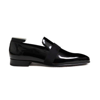 Pastori Galba Men's Shoes Black Patent Calf-Skin Leather Loafer (PAS1009)-AmbrogioShoes