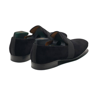 Pastori Galba Men's Shoes Black Velvet Loafer (PAS1010)-AmbrogioShoes