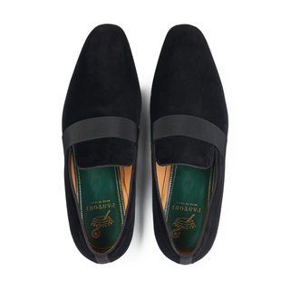 Pastori Galba Men's Shoes Black Velvet Loafer (PAS1010)-AmbrogioShoes