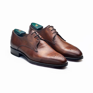 Pastori Hadrian Men's Shoes Brown Calf-Skin Leather Derby (PAS1011)-AmbrogioShoes