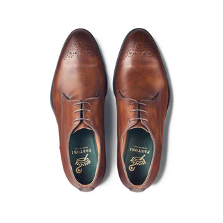 Pastori Hadrian Men's Shoes Brown Calf-Skin Leather Derby (PAS1011)-AmbrogioShoes