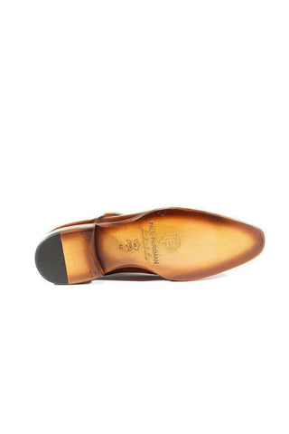 Paul Parkman 011B Calf-Skin Leather Monk-Strap Loafers (PM1021)-AmbrogioShoes