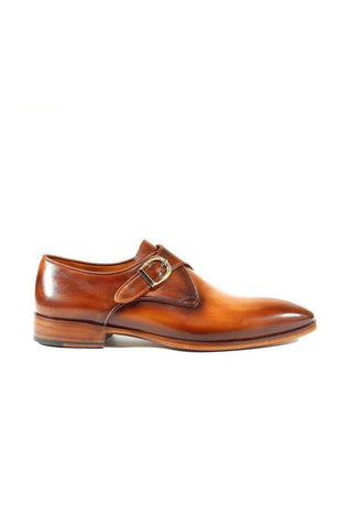 Paul Parkman 011B Leather Monk-Strap Loafers (PM1021)-AmbrogioShoes