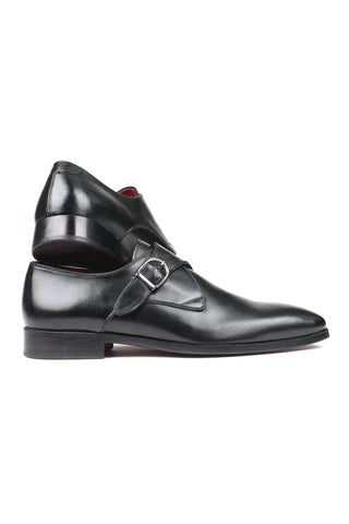Paul Parkman 011B Leather Monk-Strap Loafers (PM1021)-AmbrogioShoes
