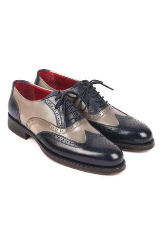 Paul Parkman 021 Calf-Skin Leather Goodyear Welted Wing-Tip Oxfords (PM6169)-AmbrogioShoes