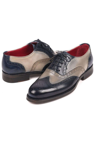 Paul Parkman 021 Leather Goodyear Welted Wing-Tip Oxfords (PM6169)-AmbrogioShoes