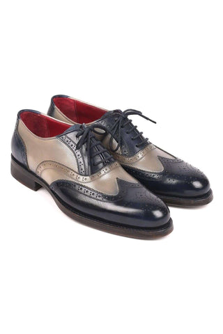 Paul Parkman 021 Leather Goodyear Welted Wing-Tip Oxfords (PM6169)-AmbrogioShoes