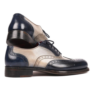 Paul Parkman 021 Men's Shoes Calf-Skin Leather Goodyear Welted Wing-Tip Oxfords (PM6169)-AmbrogioShoes