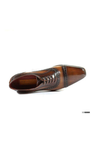 Paul Parkman 024 Leather Cap-Toe Oxford-AmbrogioShoes