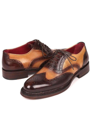Paul Parkman 027TR Navy Leather Wingtip Oxfords (PM6296)-AmbrogioShoes