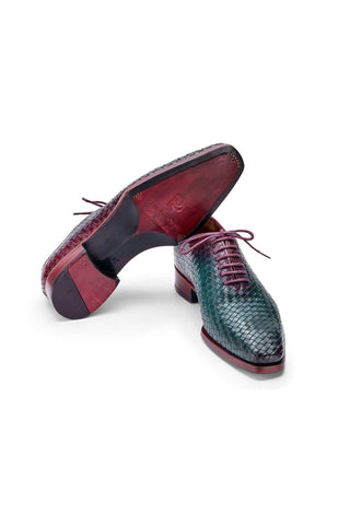 Paul Parkman 044 Woven Leather Goodyear Welted Oxfords (PM6447)