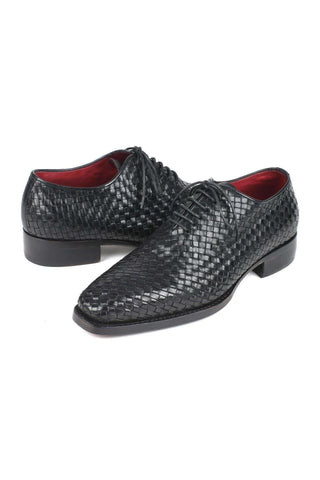 Paul Parkman 044 Woven Leather Goodyear Welted Oxfords (PM6447)