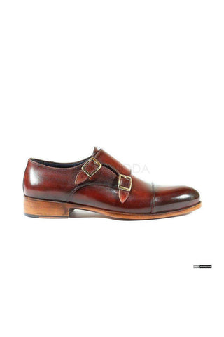 Paul Parkman 045 Calf-Skin Leather Double Monk-Straps (PM6158)-AmbrogioShoes