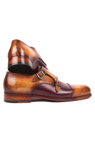 Paul Parkman 045 Calf-Skin Leather Double Monk-Straps (PM6158)-AmbrogioShoes