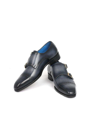 Paul Parkman 045 Calf-Skin Leather Double Monk-Straps (PM6158)-AmbrogioShoes