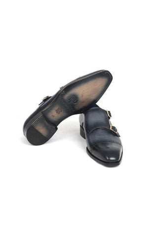 Paul Parkman 045 Calf-Skin Leather Double Monk-Straps (PM6158)-AmbrogioShoes