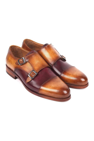 Paul Parkman 045 Calf-Skin Leather Double Monk-Straps (PM6158)-AmbrogioShoes